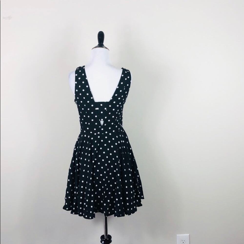 Polka Dot Dress Black and White Cutout - Picture 5 of 7
